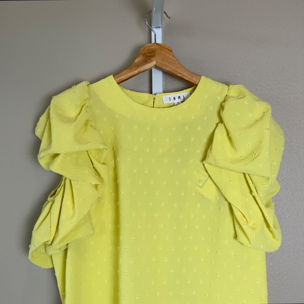 THML Ruffle Sleeve Top - Picture 6 of 16